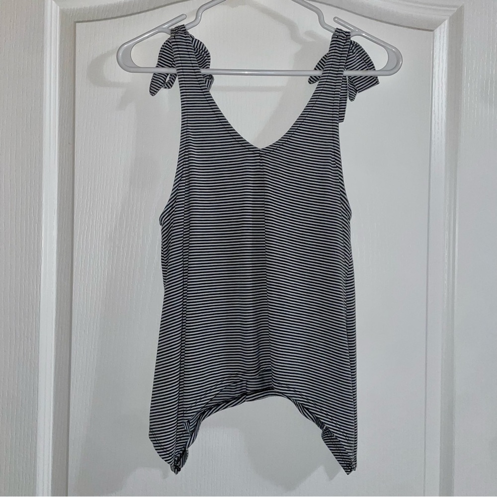 Y2K Striped V-Neck Tank Top